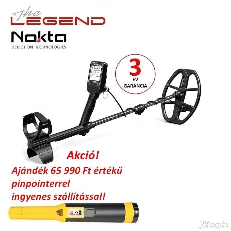 NOKTA LEGEND FÉMDETEKTOR FÉMKERESŐ (STANDARD PACK) + ajándék AccuPoin