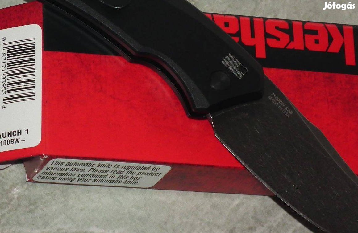 NOS dobozos Kershaw Launch 1 K-7100BW prémium bicska CPM154 acél