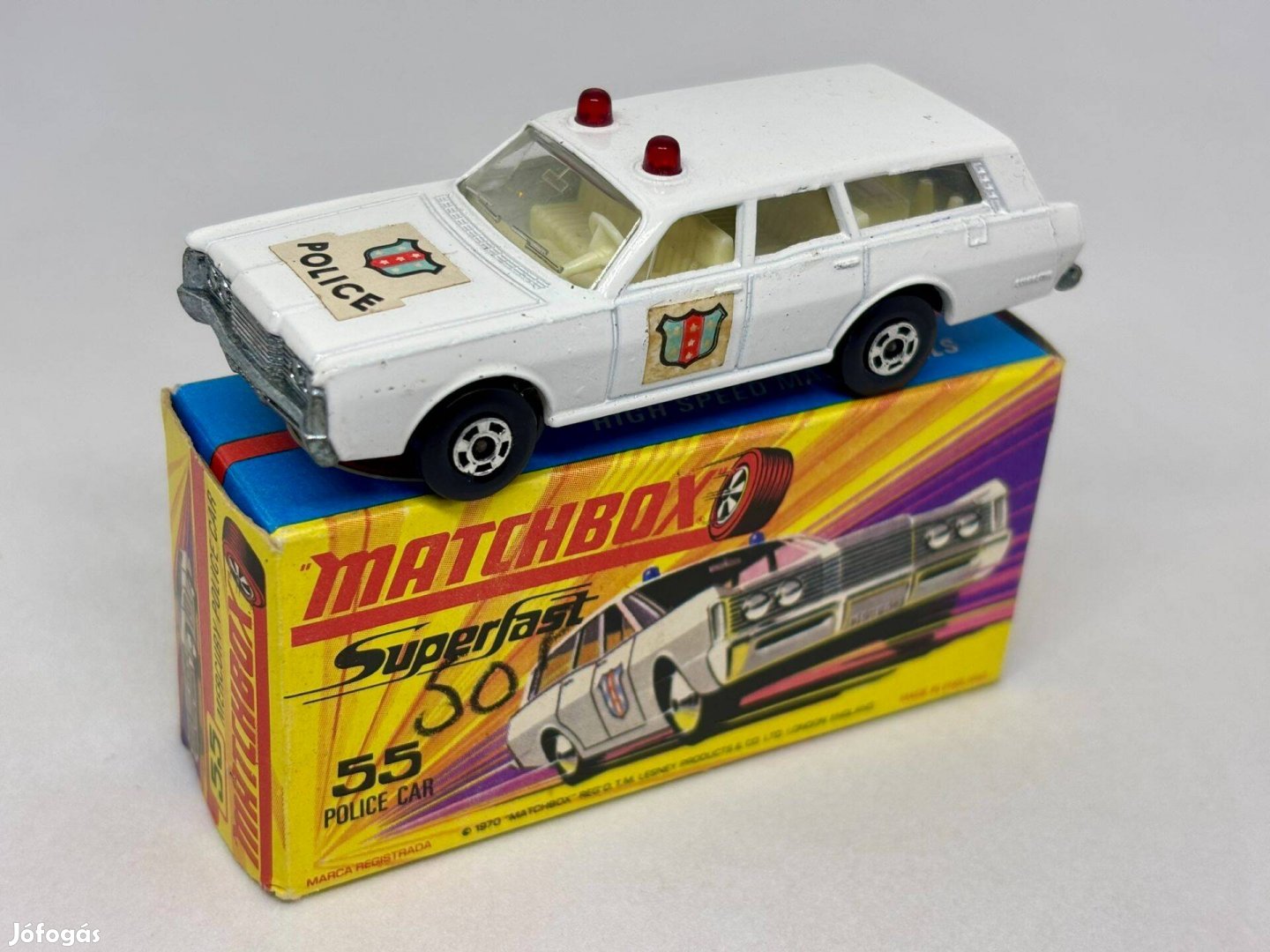 NR55 Matchbox Superfast Mercury Police car - Ritka!