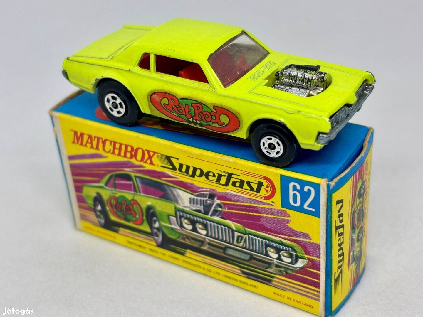 NR62 Rat Rod Dragster Matchbox modell + eredeti doboz