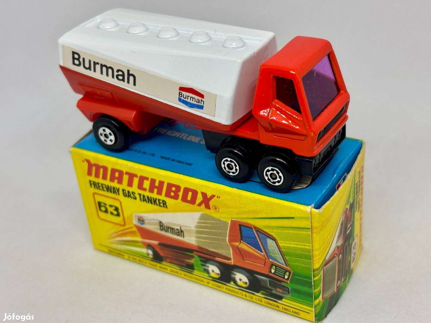 NR63 Freeway Gas Tanker Matchbox + eredeti doboz