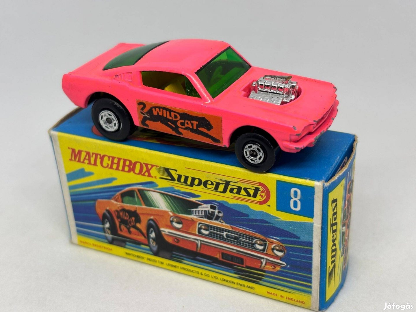 NR8 Wildcat Dragster Matchbox modell + eredeti doboz