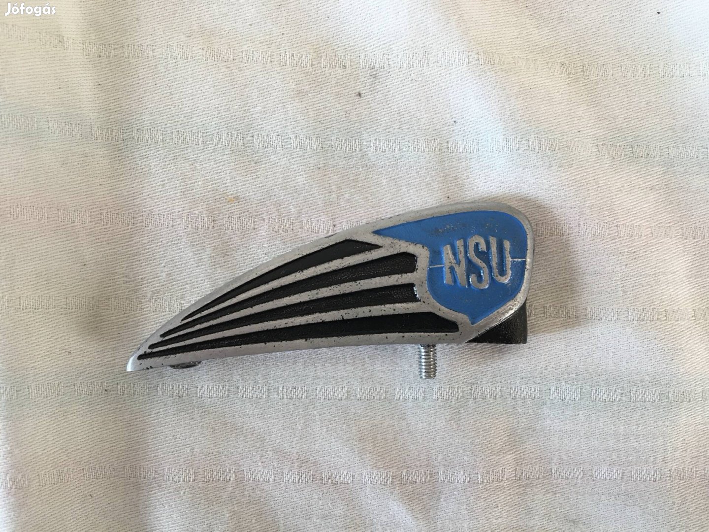 NSU veterán régi kerékpár bicikli sárvédődísz embléma