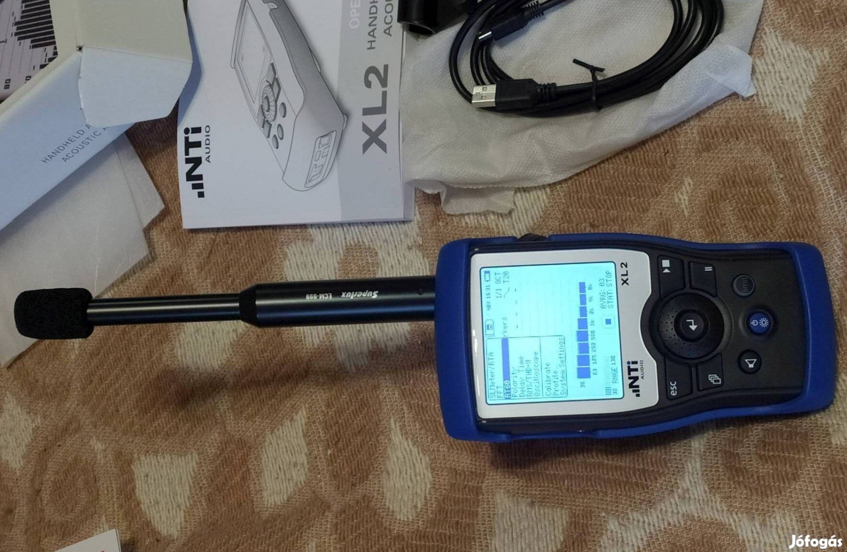 NTi Audio Audio & Acoustic Analyser XL2 + ECM999 mérőmikrofon eladó