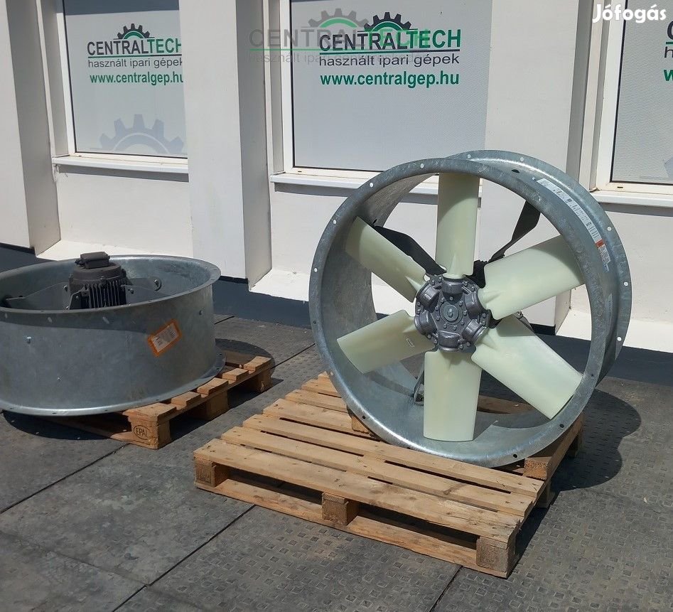 NUAIRE SC1000 Nagynyomású Axiál csőventilátor 32000m3/h 7,5kw 1000mm