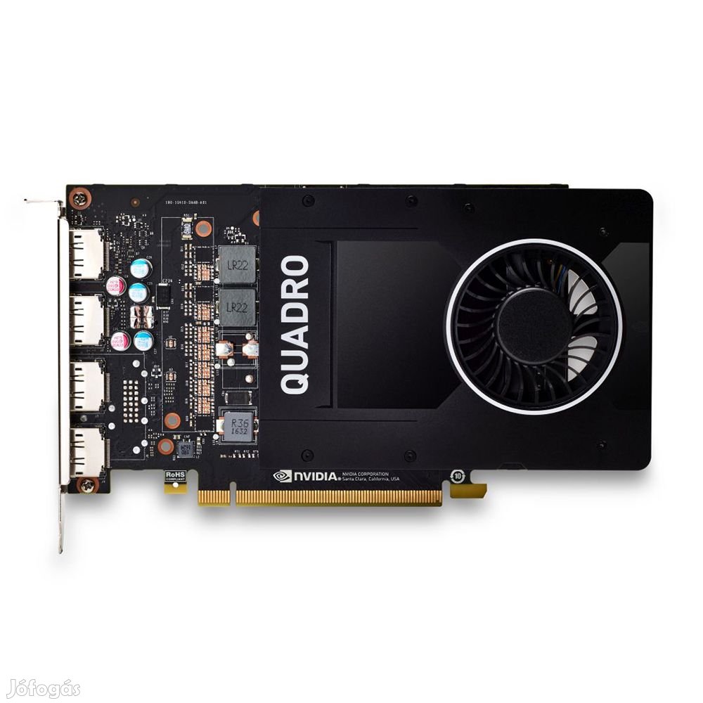 NVIDIA Quadro P2200 5GB4x DisplayPort, Full-profile, NEW
