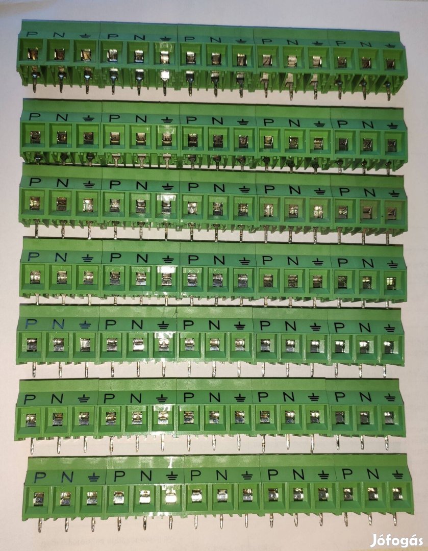 NYÁK kapocstömb, PCB sorkapocs Dinkle, Degson, 3 Pól., 30A/300V