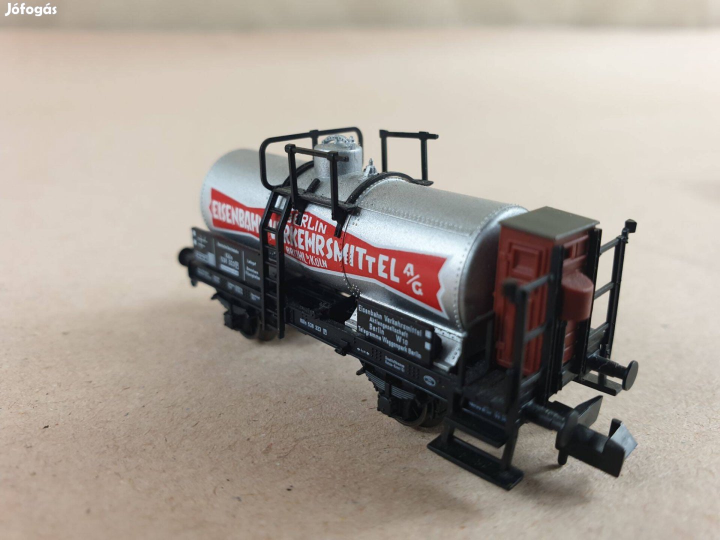 N 1:160 Fleischmann N 8431 tartálykocsi Brhs 2 tengelyes Eisenbahn VER