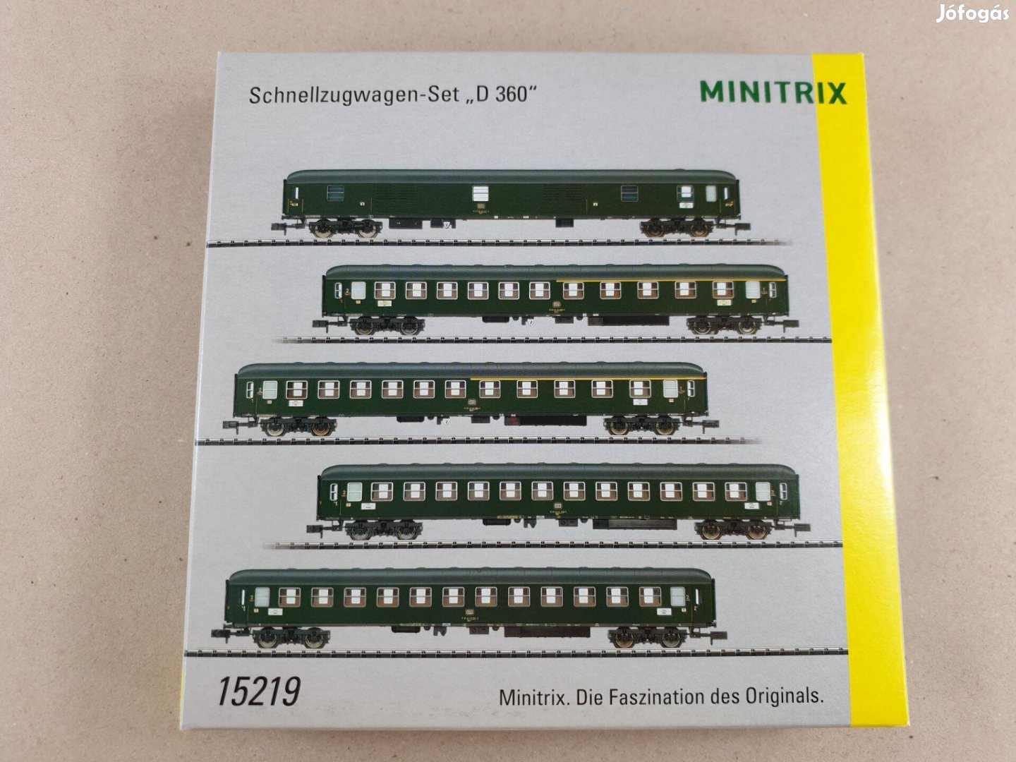 N 1:160 Trix - Minitrix 15219 DB D 360 Személyvagon Szett