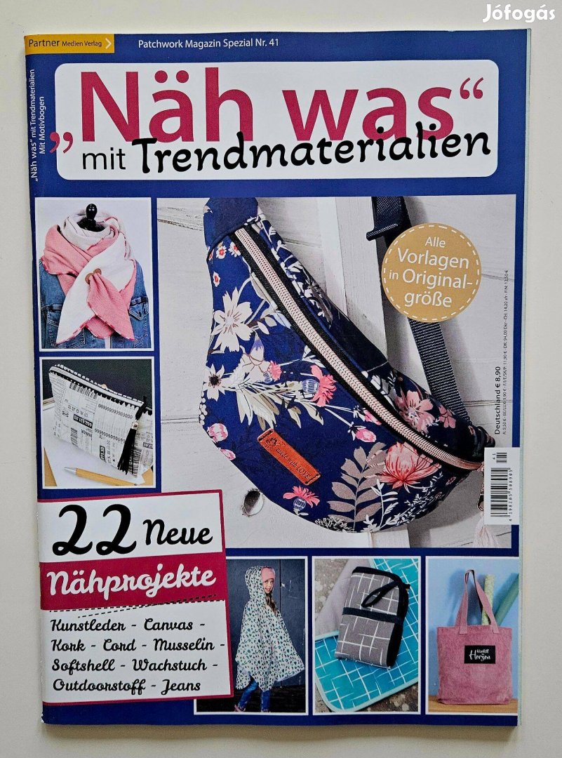 Näh was mit Trendmaterialien német nyelvű kreatív magazin 2024/41