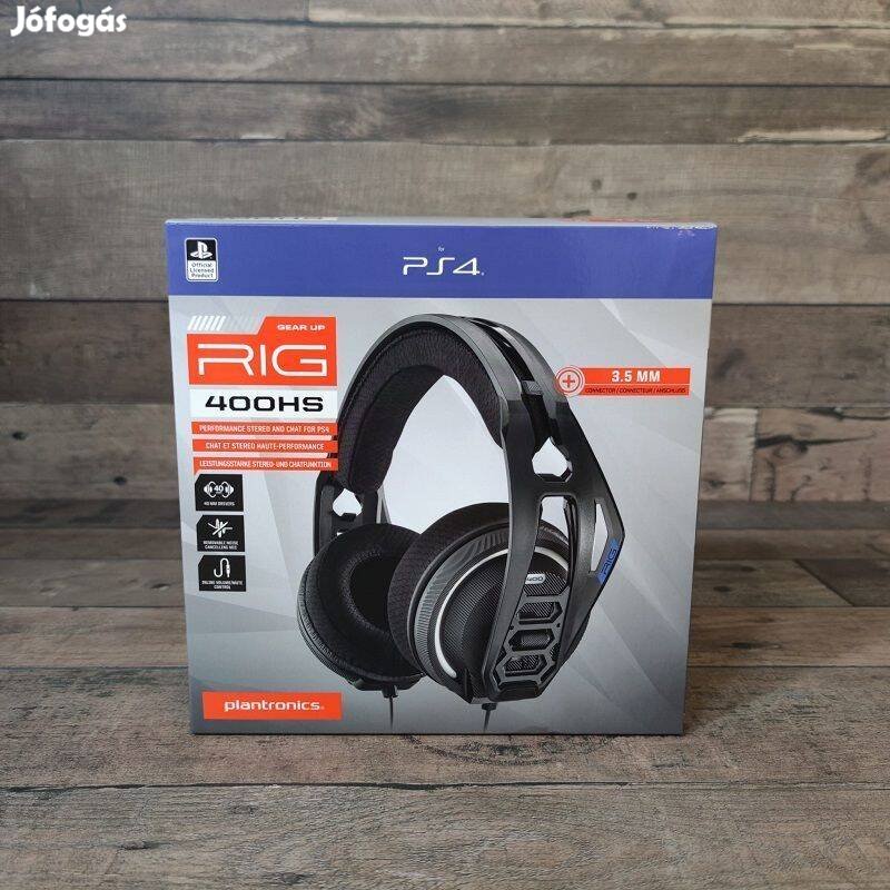 Nacon Plantronics RIG 400HS fejhallgató mikrofonnal, PS4 konzolhoz