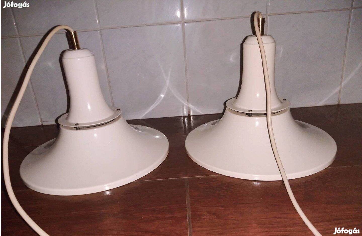 Nádas Béla iparművész fém lámpa, ipari stílusú függeszték
