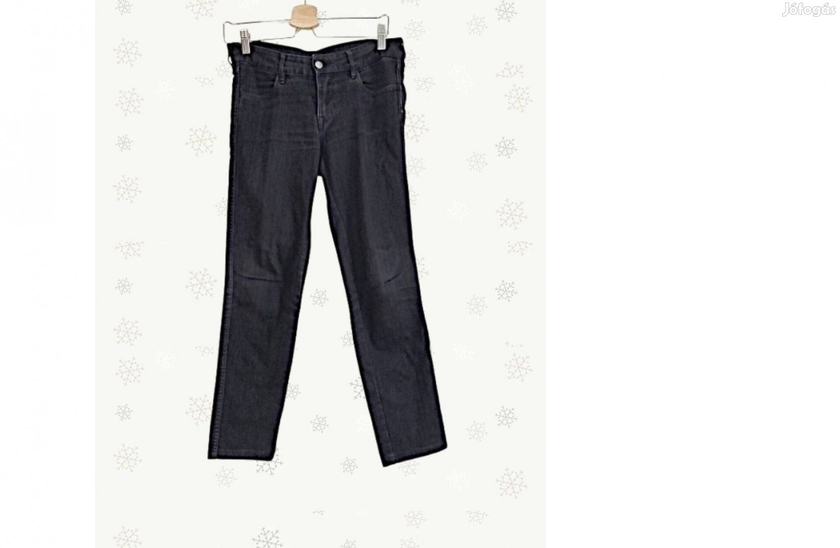 Nadrág farmer farmernadrág szürke sötétszürke h&m skinny low waist