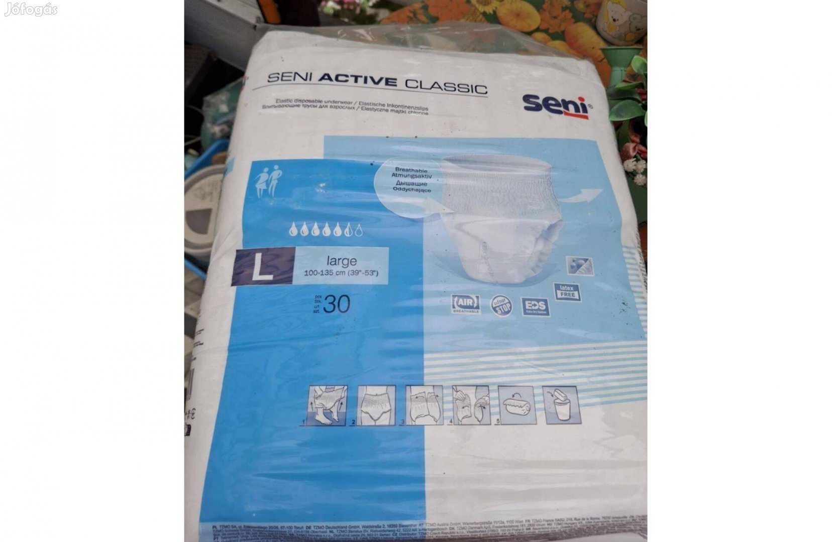 Nadrág pelenka l-es méretben 6000 forintért eladó