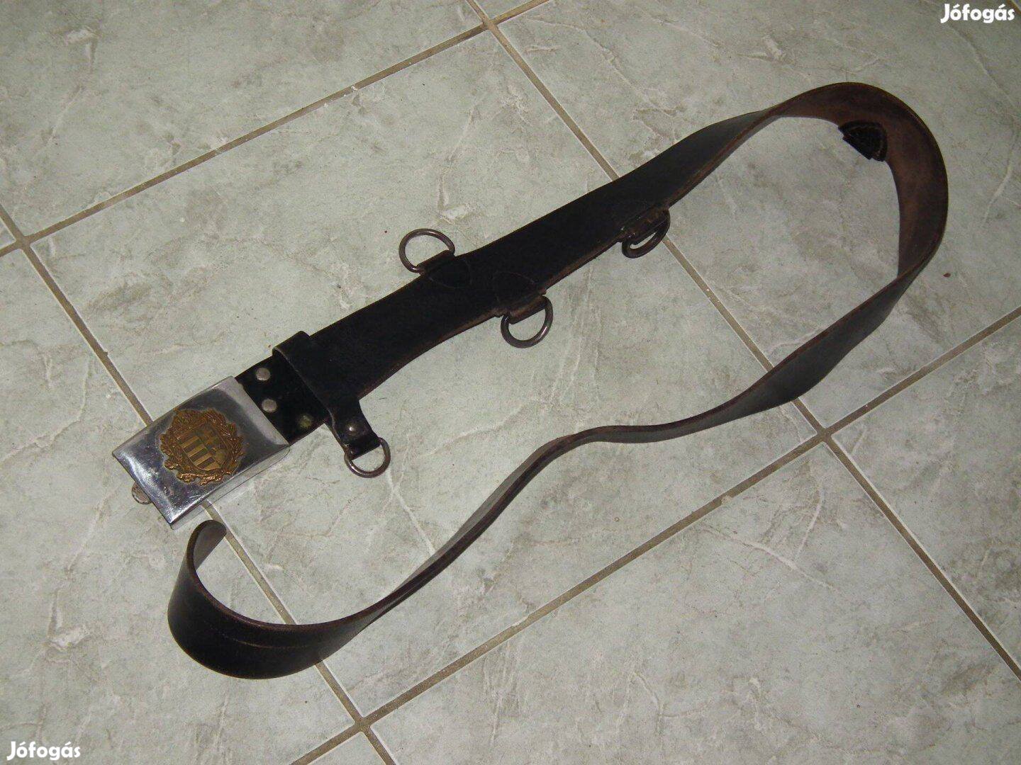 Nadrágszíj címeres rendőrségi öv, szolgálati derékszíj nr.4