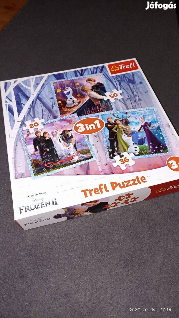 Nagy Disney Frozen Jégvarázs kirakó puzzle szett (Trefl, Ravensburger)