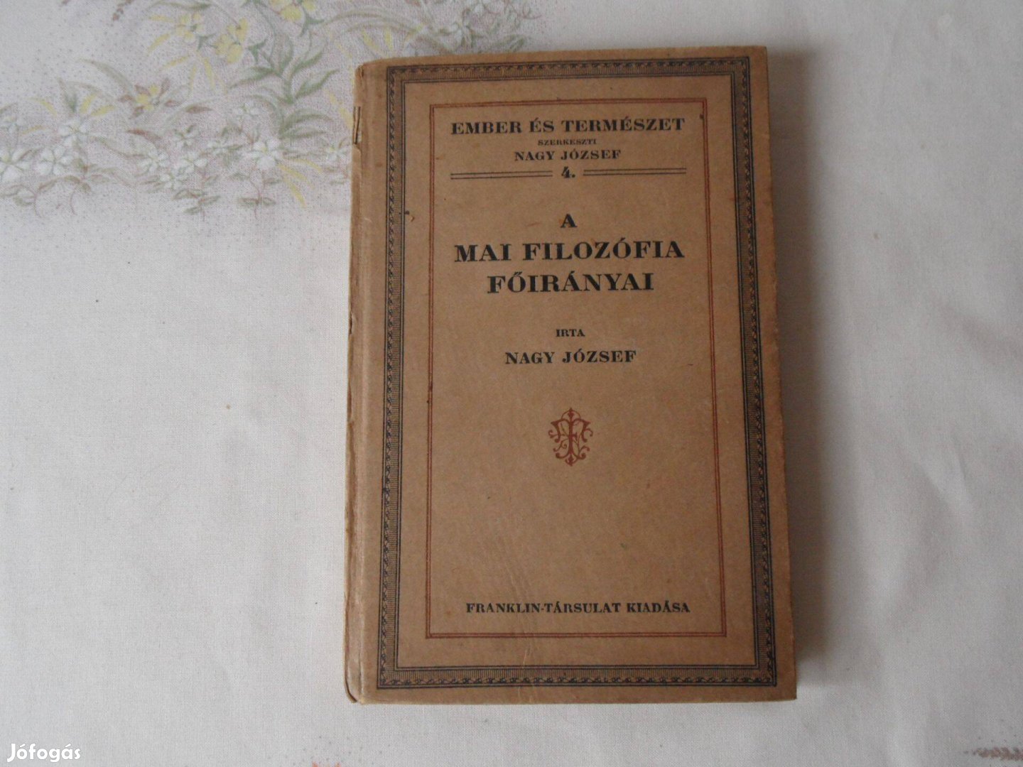 Nagy József: A mai filozófia fő irányai