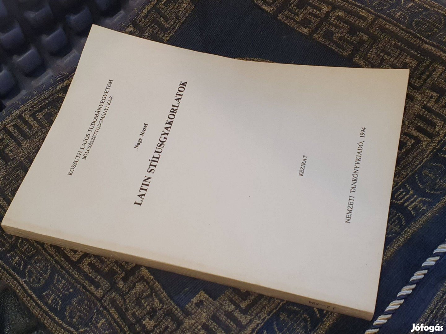 Nagy József Latin stílusgyakorlatok Orvosi latin Latin