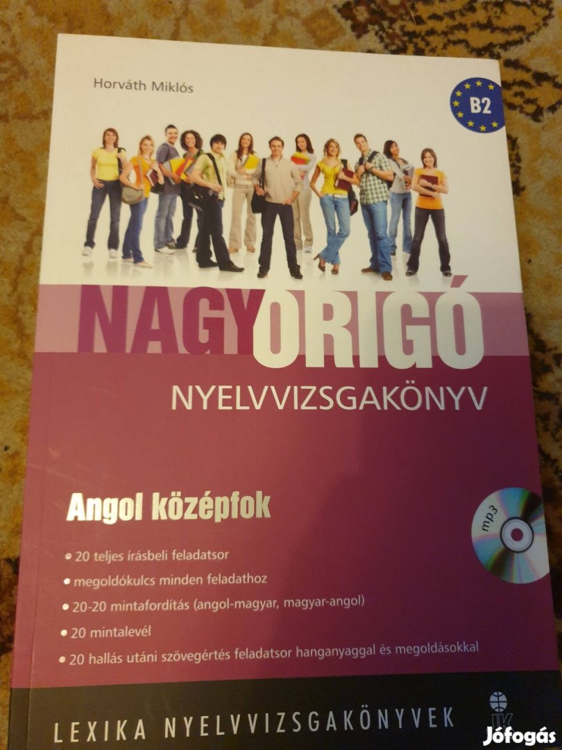 Nagy Origó nyelvvizsgakönyv könyv  angol középfok 