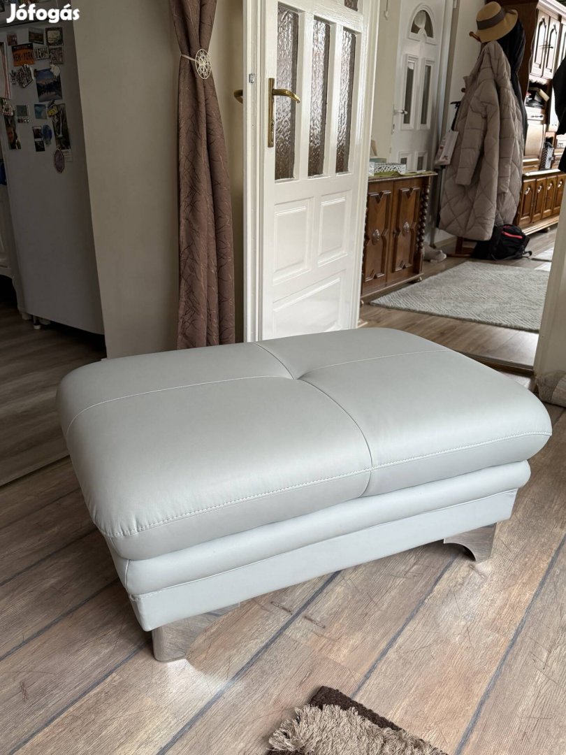 Nagy Szürke Puff műbőr