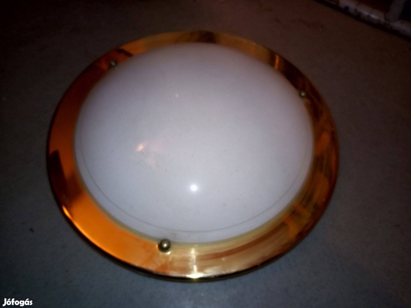 Nagy UFO lámpa 38cm aranyozott