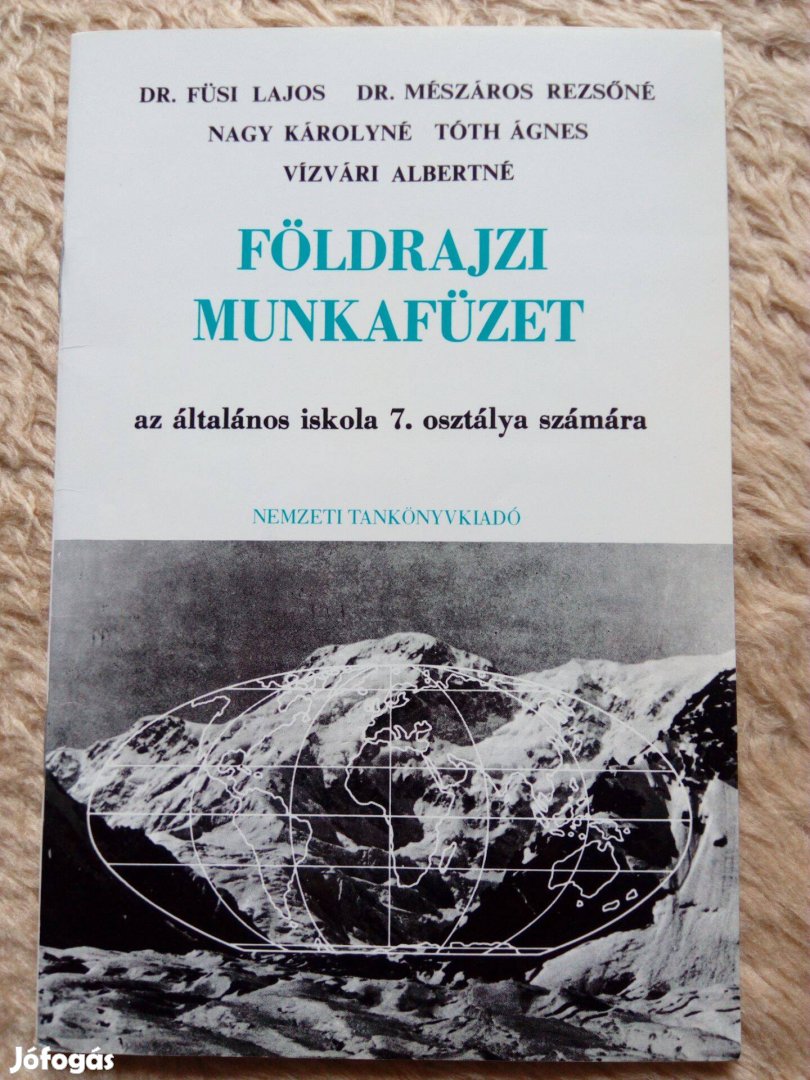 Nagy: Földrajzi munkafüzet az ált. isk. 7. osztályának eladó!