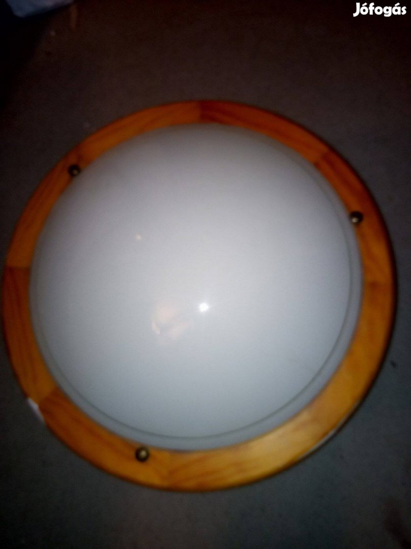 Nagy fa keretes UFO lámpa 38cm