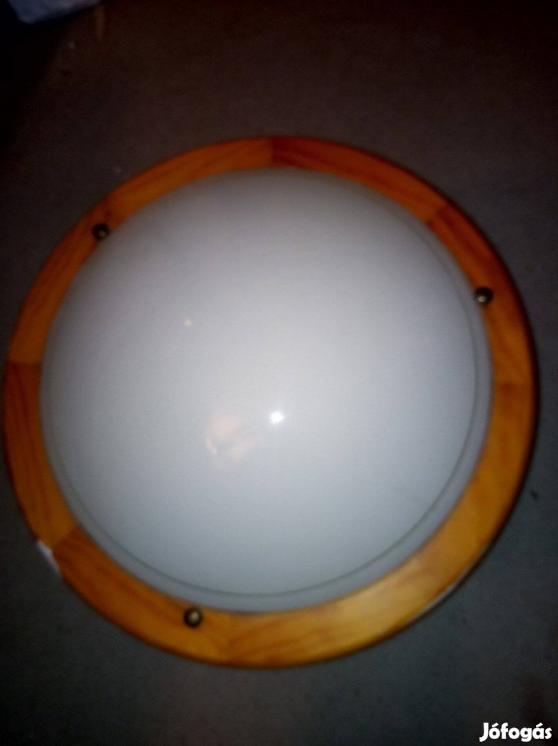 Nagy fa keretes UFO lámpa 38cm