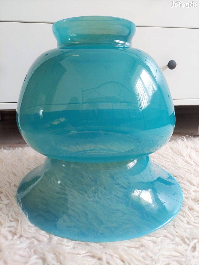 Nagy kék lámpabúra (üveg)
