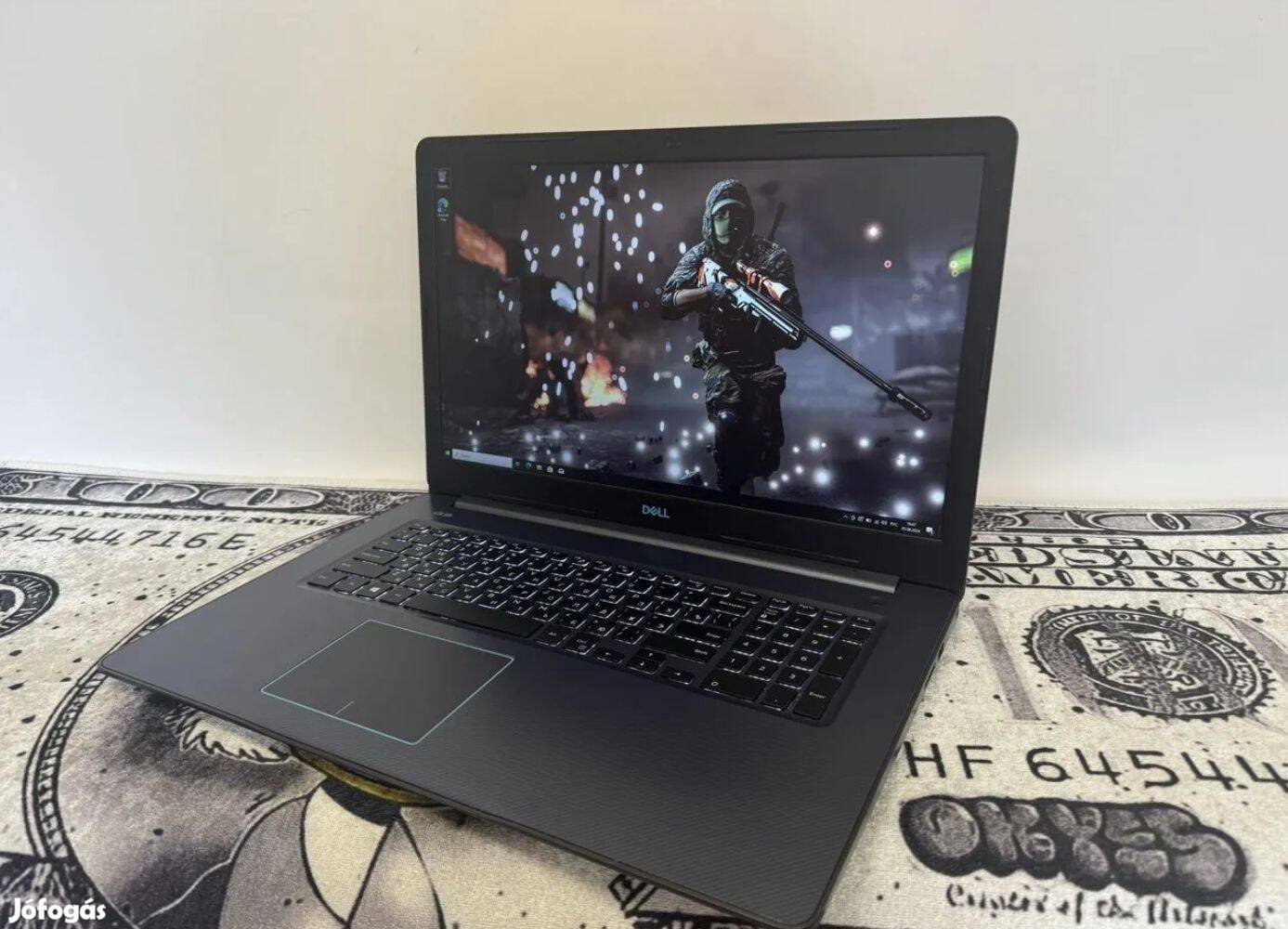 Nagy kijelzős gamer Dell inspiron laptop eladó 12 szállal és 6 maggal