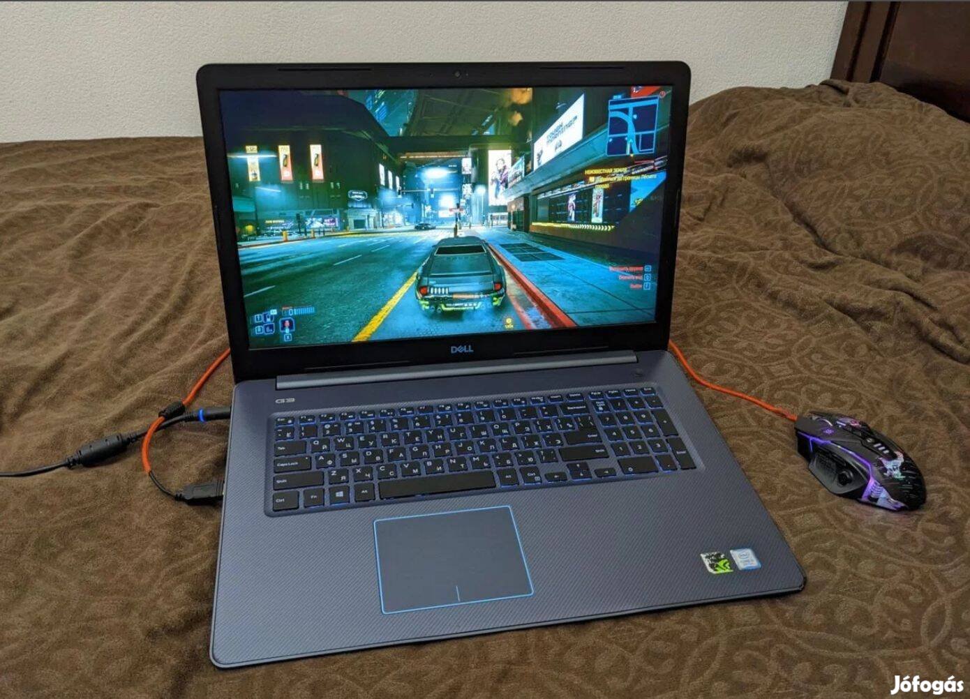 Nagy kijelzős gamer Dell laptop eladó! 2 TB , Gtx 1060 6gb