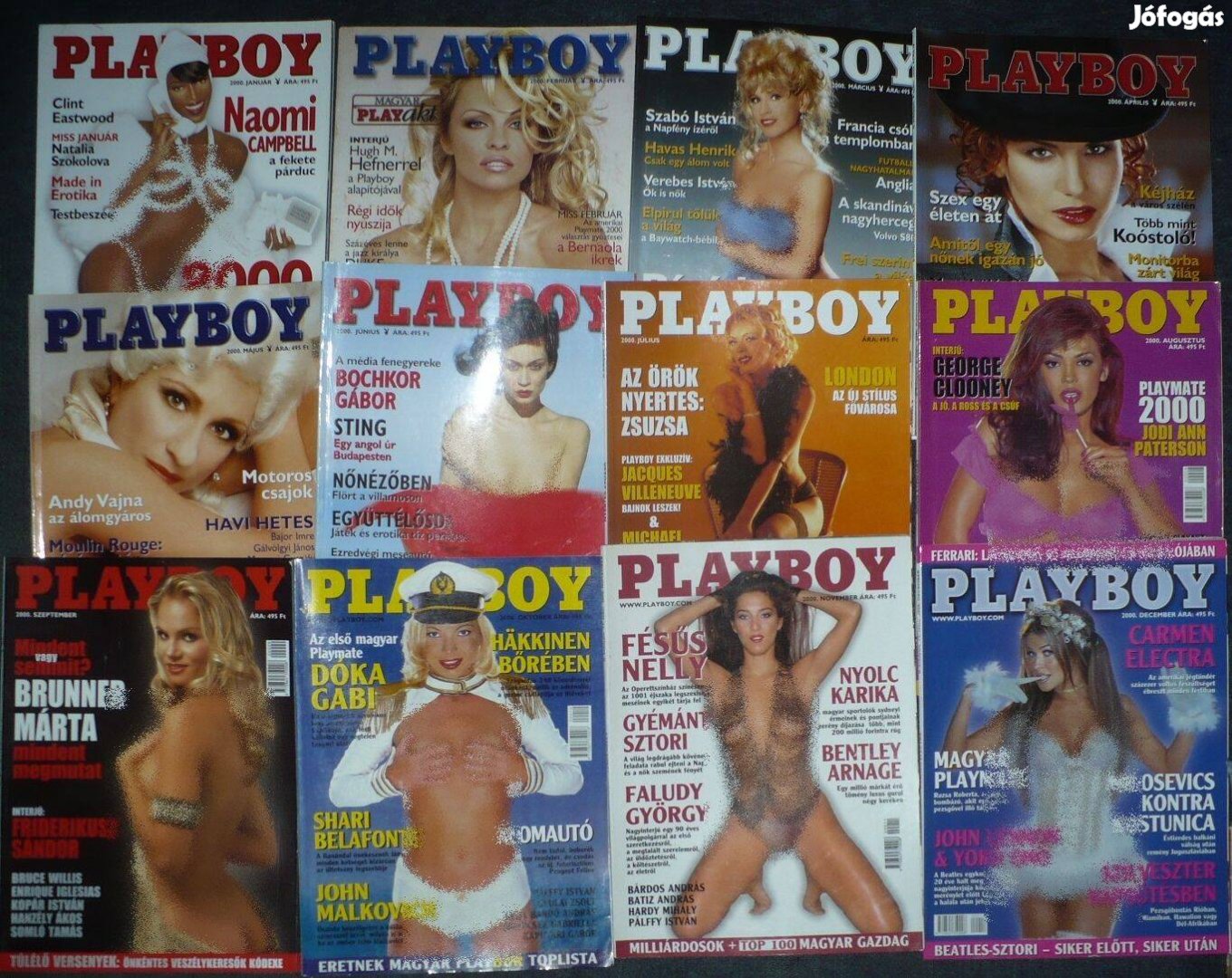 Nagy magyar Playboy magazincsomag (47 db, 1990 és 2012 közötti lapok)