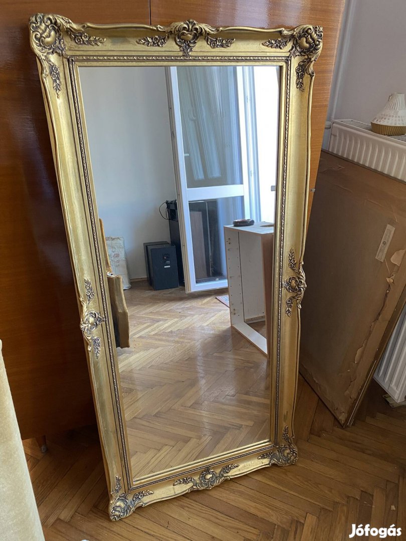 Nagy méretű antik Blondel keretes tükör