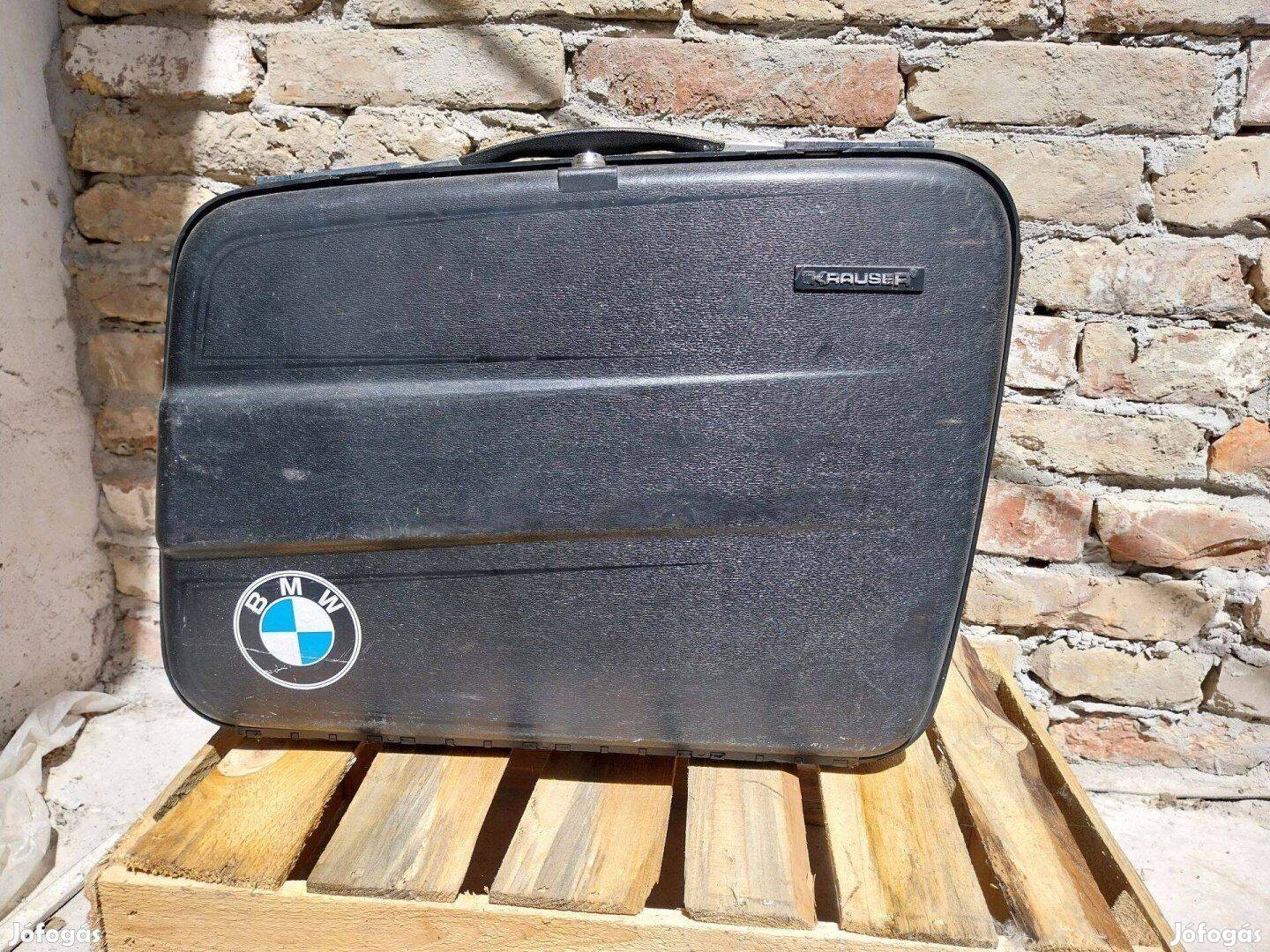 Nagy méretű eredeti Krauser jobb motor motoros doboz veterán BMW MZ