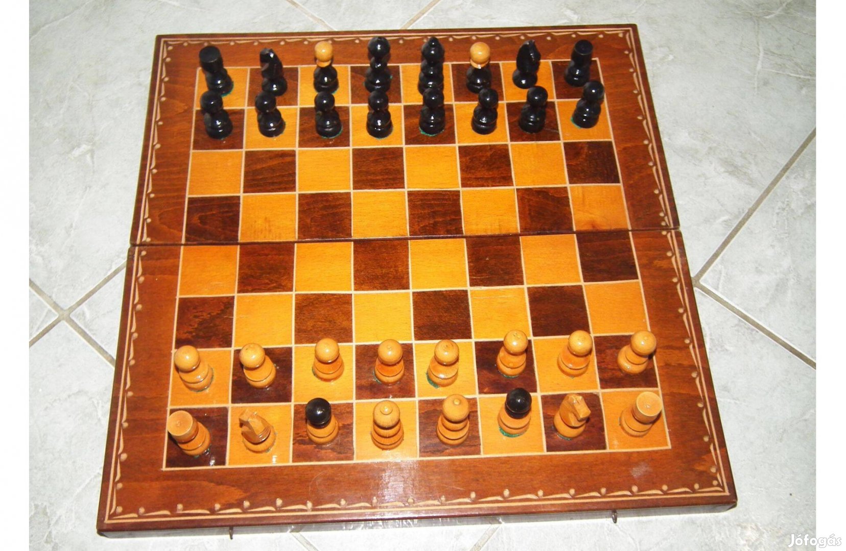 Nagy méretű fa sakk készlet nr.4