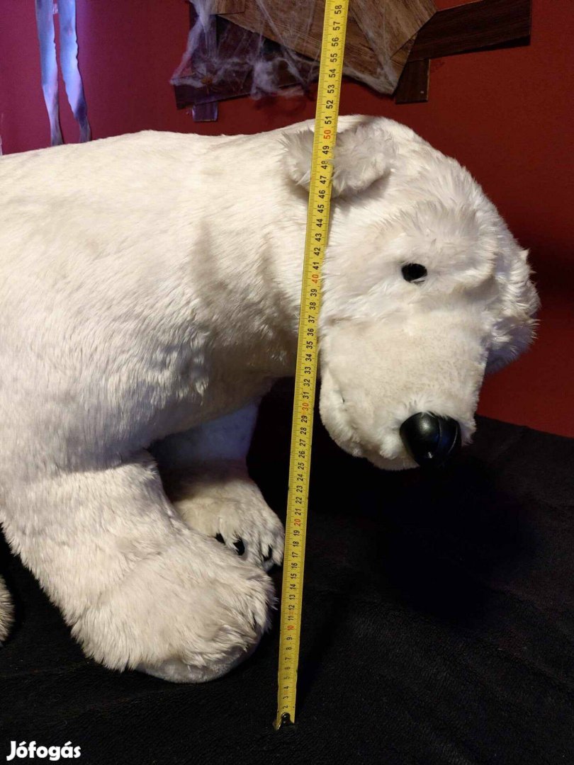 Nagy méretű jeges medve plüss