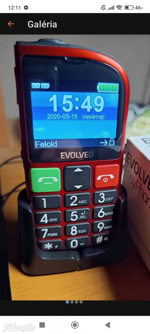Nagy nyomógombos Telefon! rádió,lámpa is
