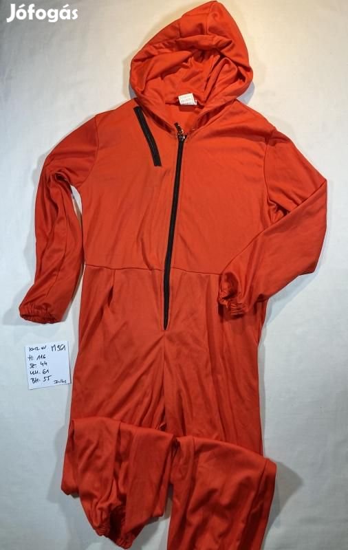 Nagy pénzrablás jelmez, piros overál M361