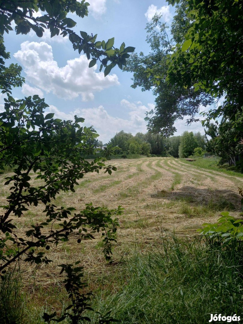 Nagy telek Aszódon házakkal