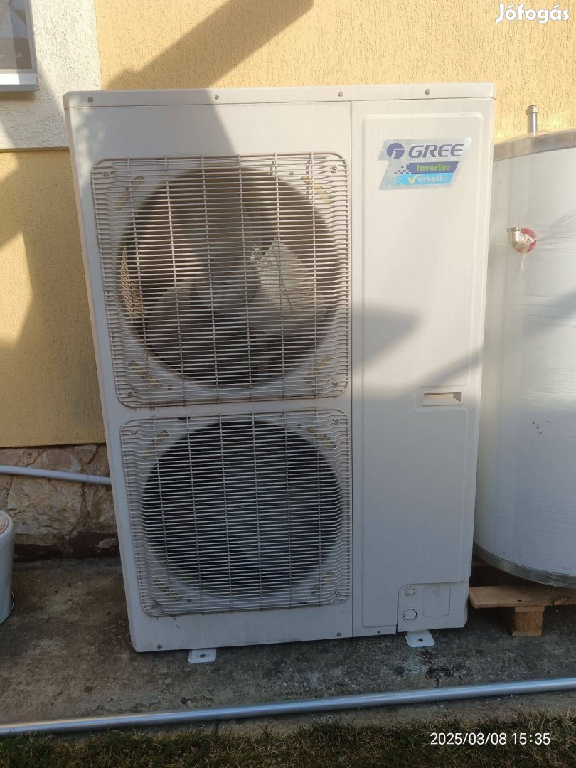 Nagy teljesítményű Gree hőszaivattyú kül- és beltéri egység