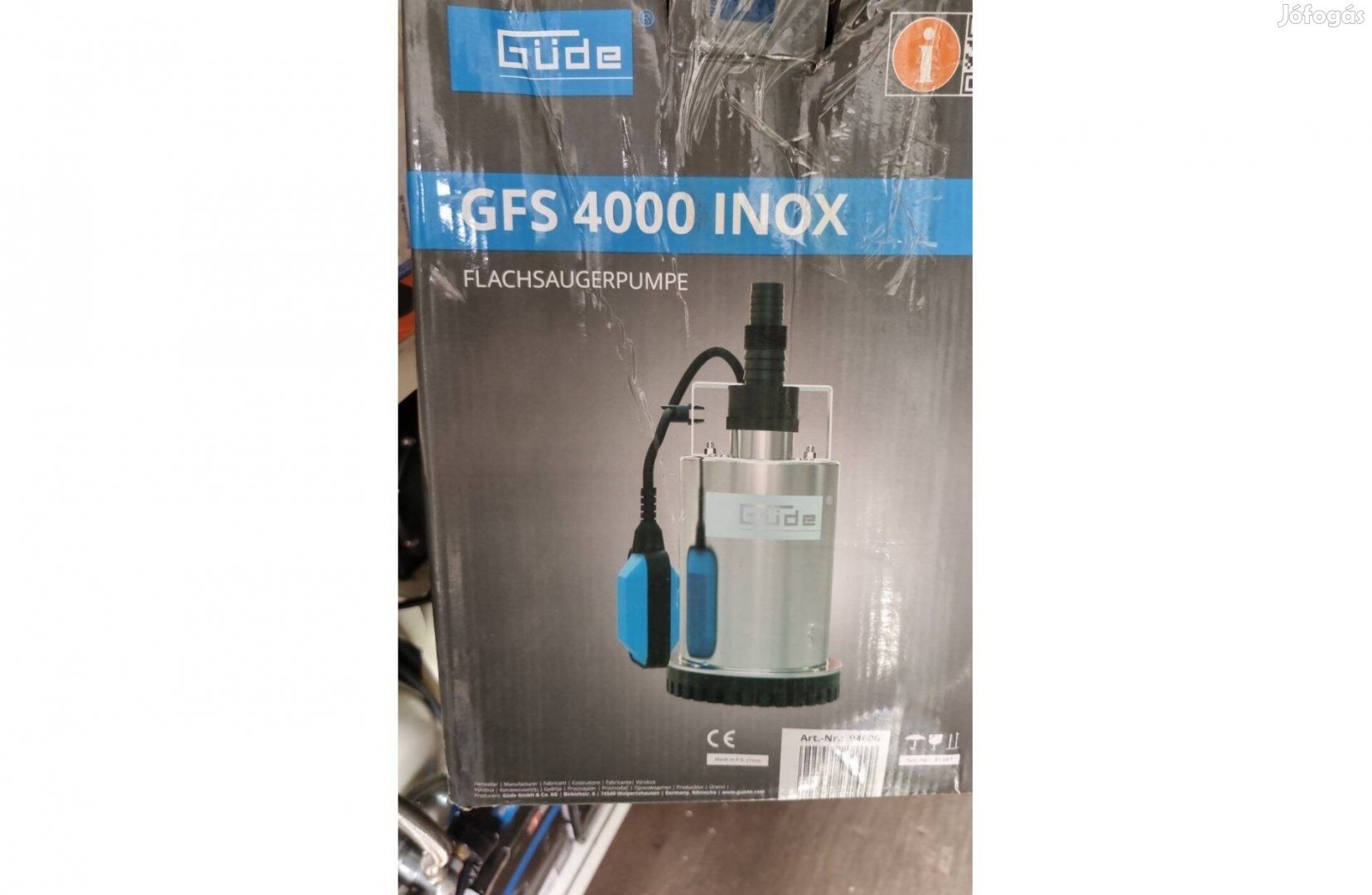 Nagy teljesítményű Inox szivattyú sekélyvíz szivattyú úszó