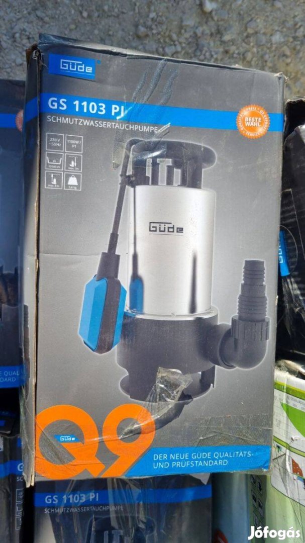 Nagy teljesítményű merülőszivattyú 20000liter/óra vízhozammal