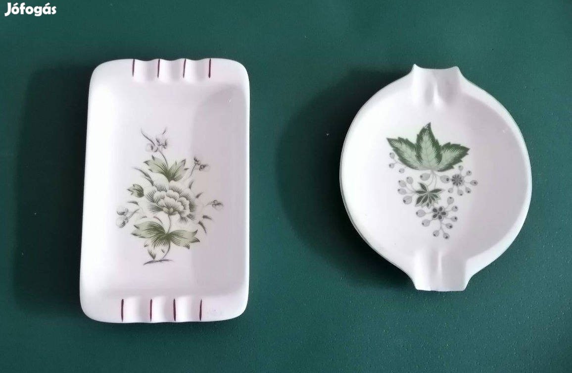 Nagyhírű Hollóházi porcelángyár kézzel festett termékei (2db) eladó