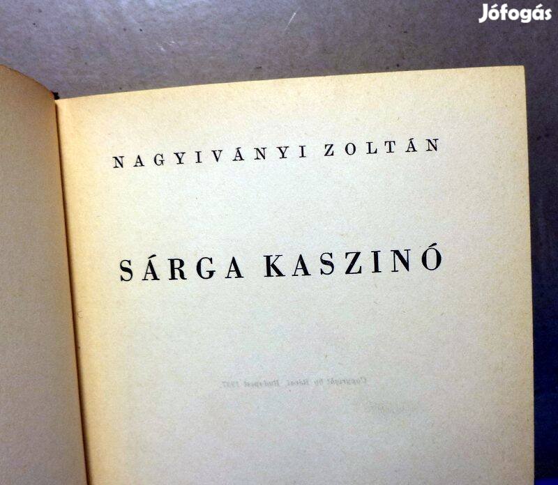 Nagyiványi Zoltán: Sárga kaszinó