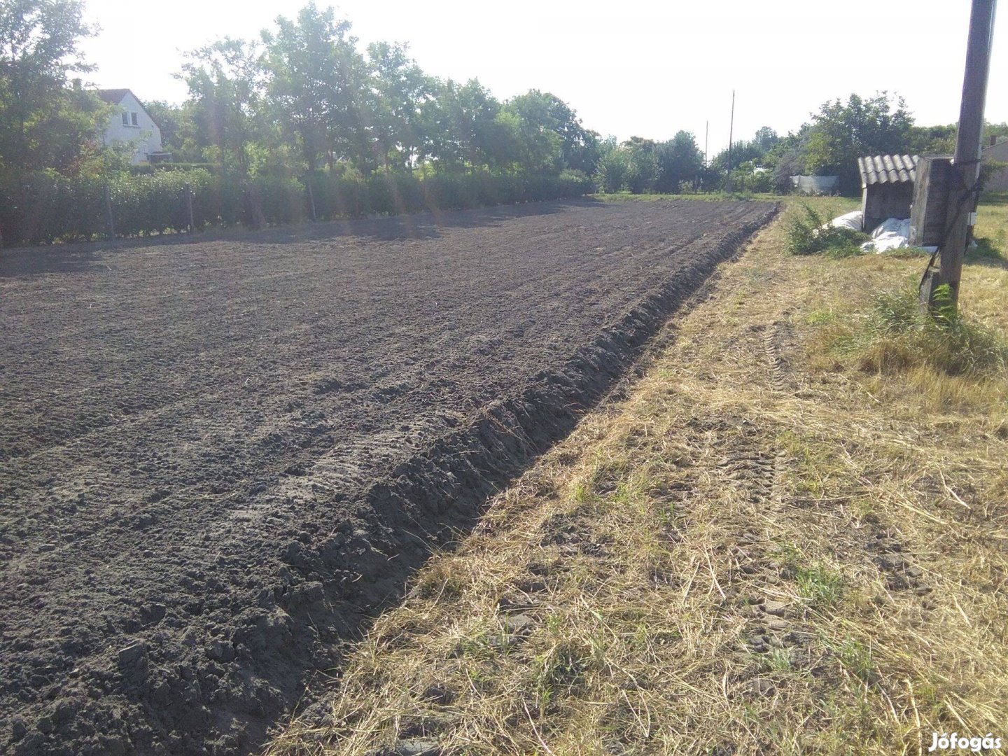 Nagykőrösi telek villannyal és fúrt kúttal