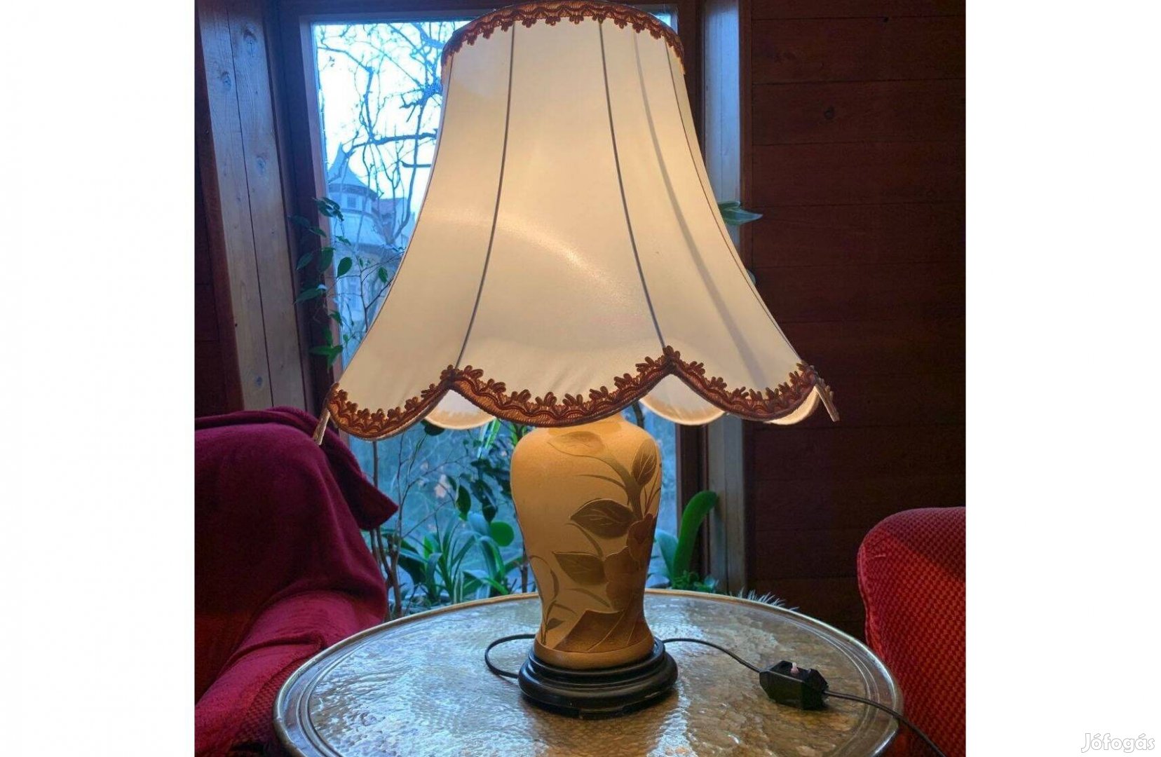 Nagyméretü asztali lámpa antik