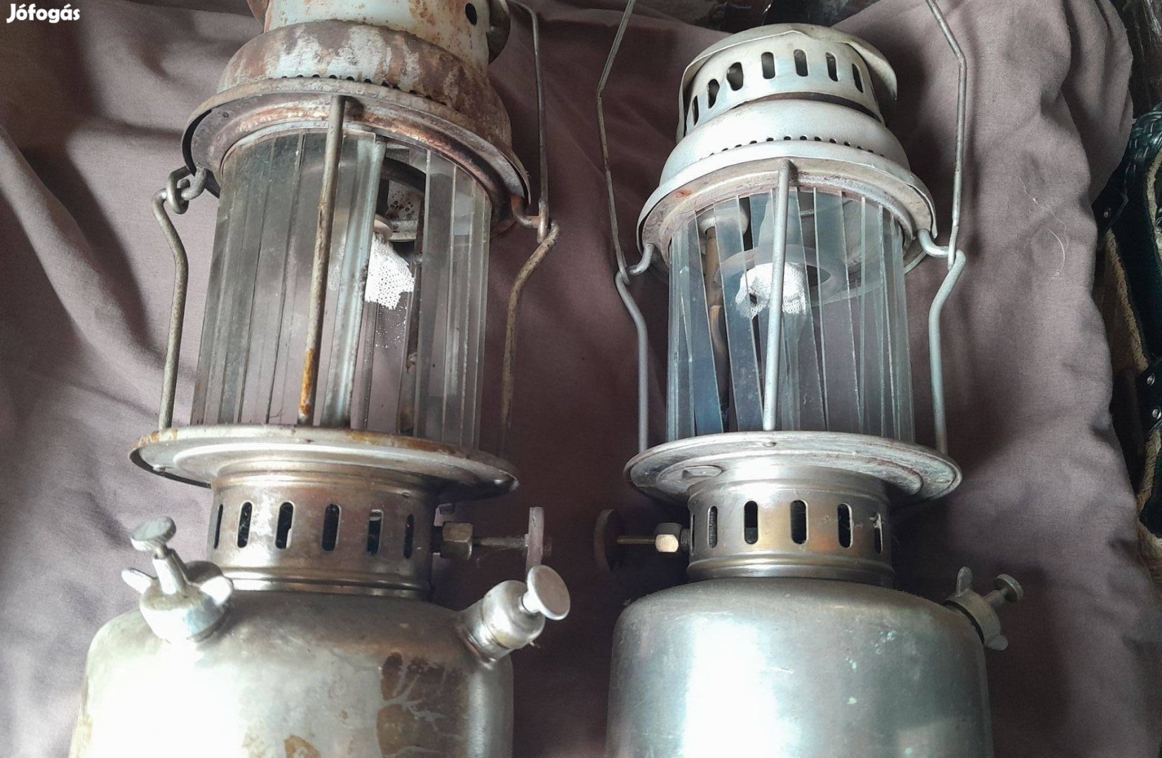 Nagyméretű gázlámpák párban eladók