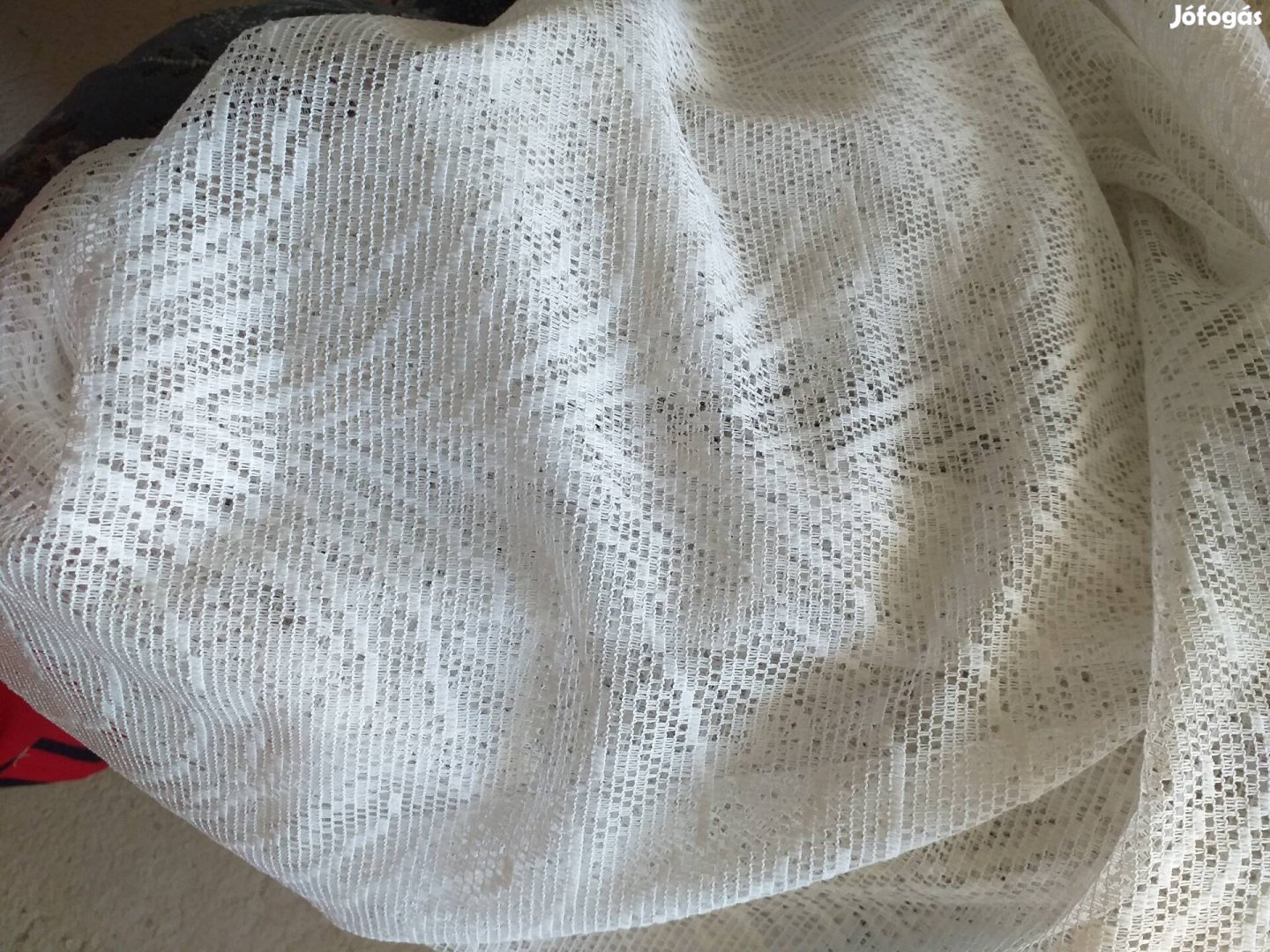 Nagyméretű hófehér függöny eladó 4.80x2.40 cm
