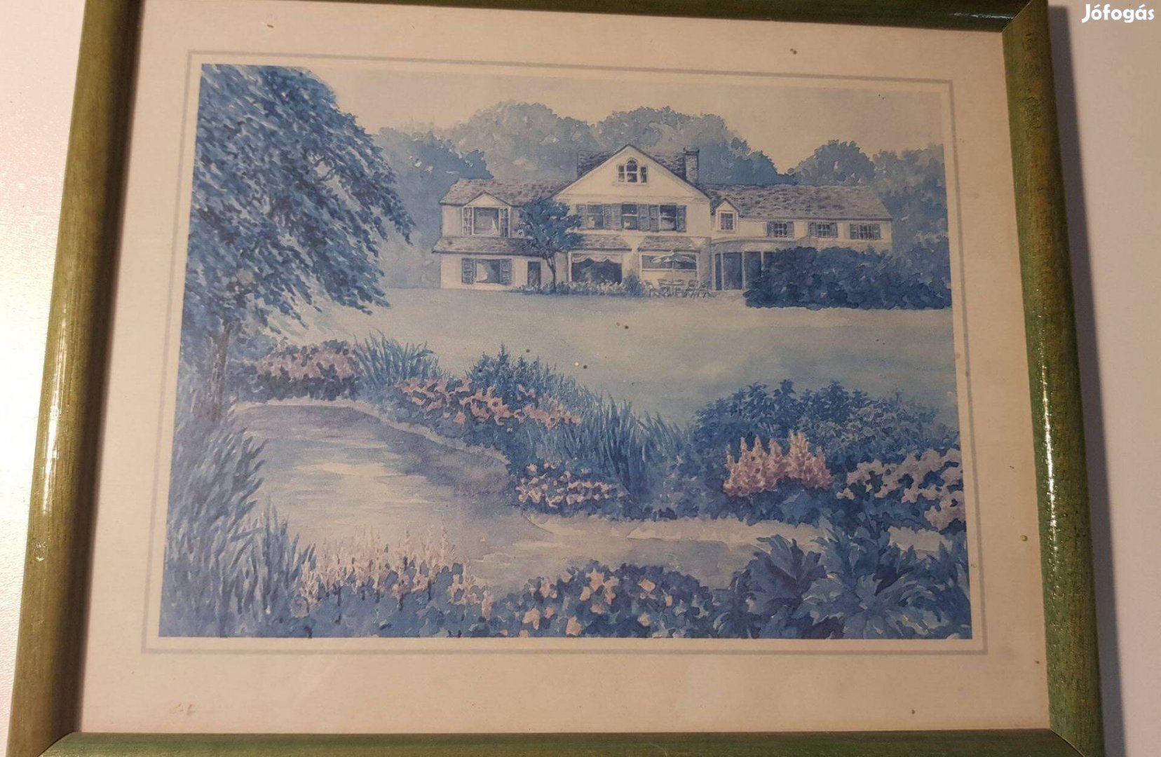 Nagyméretű kép reprodukció uradalmi épület