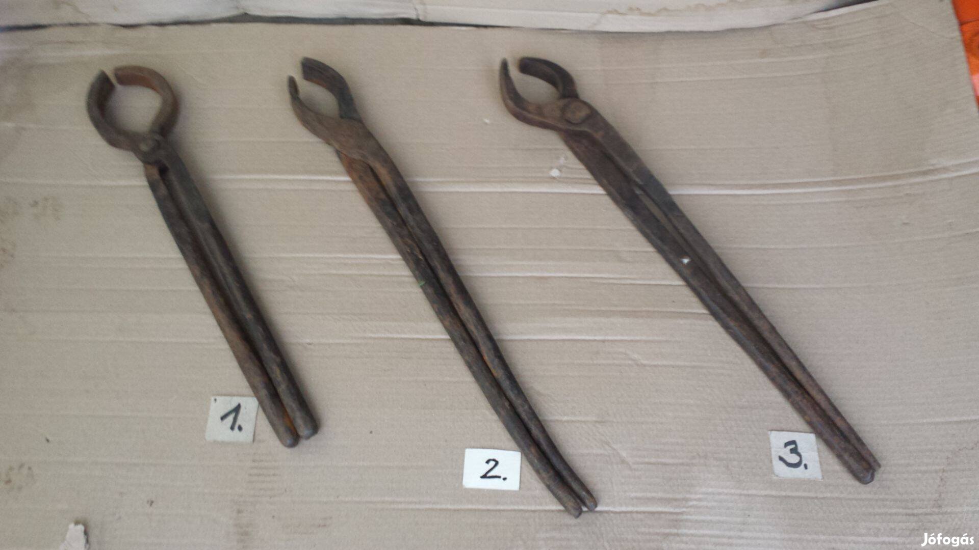 Nagyméretű kovácsfogó kovácsoltvas kovácsolt vas szerszám